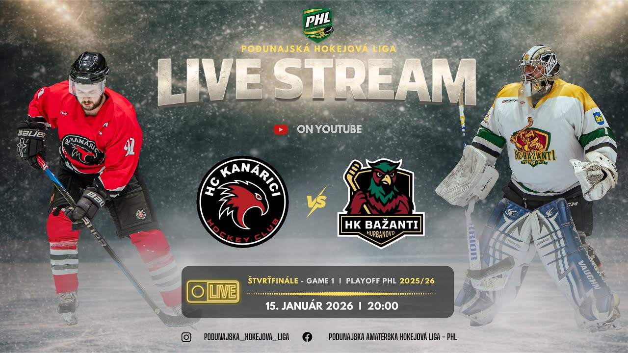 🚨HC Kanárici Šurany vs. HK Bažanti Hurbanovo🚨