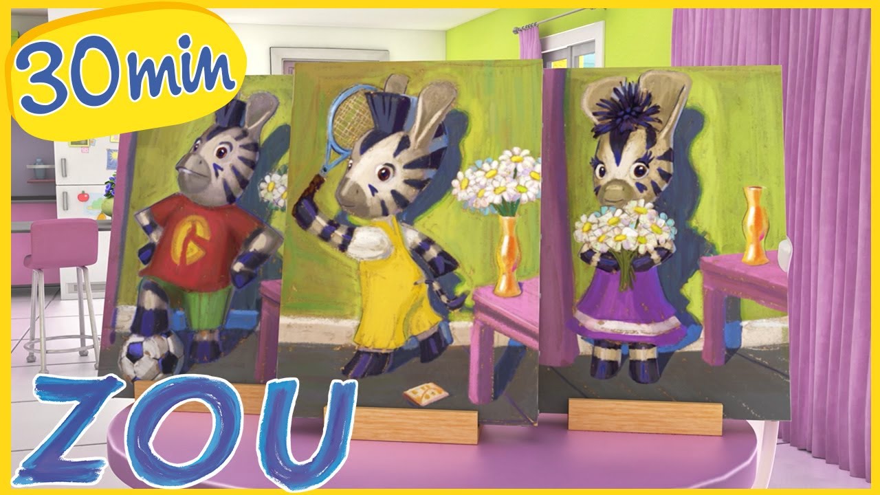 Zou in italiano 🦓 Zou e i ritratti 🖼️ Nuova compilazione 🖼️ Cartoni animati