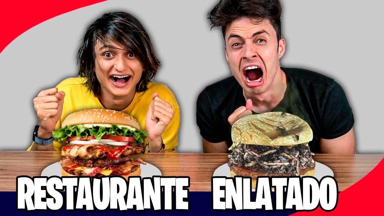 COMIDA DE RESTAURANTE VS COMIDA ENLATADA - Desafio