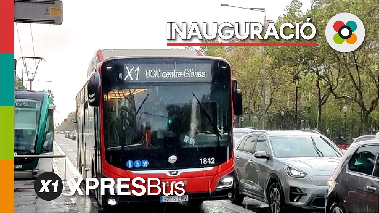 Línia X1 Bus de Barcelona XPRESBus Francesc Macià - Glòries | Inauguració