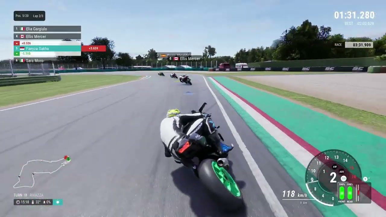 Kawasaki Ninja H2R Race -Ride 5 #kawasakih2r #gameplay #ride5gameplay 