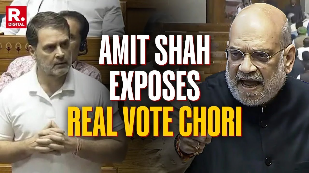 Amit Shah Exposes Real Vote Chori By Bringing In Nehru & Indira's Election As India's PM