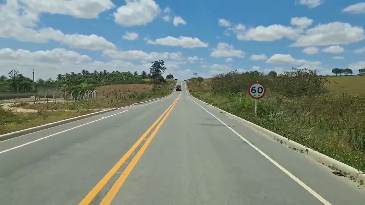 O antes e agora  da PE 109 saindo de Bonito 