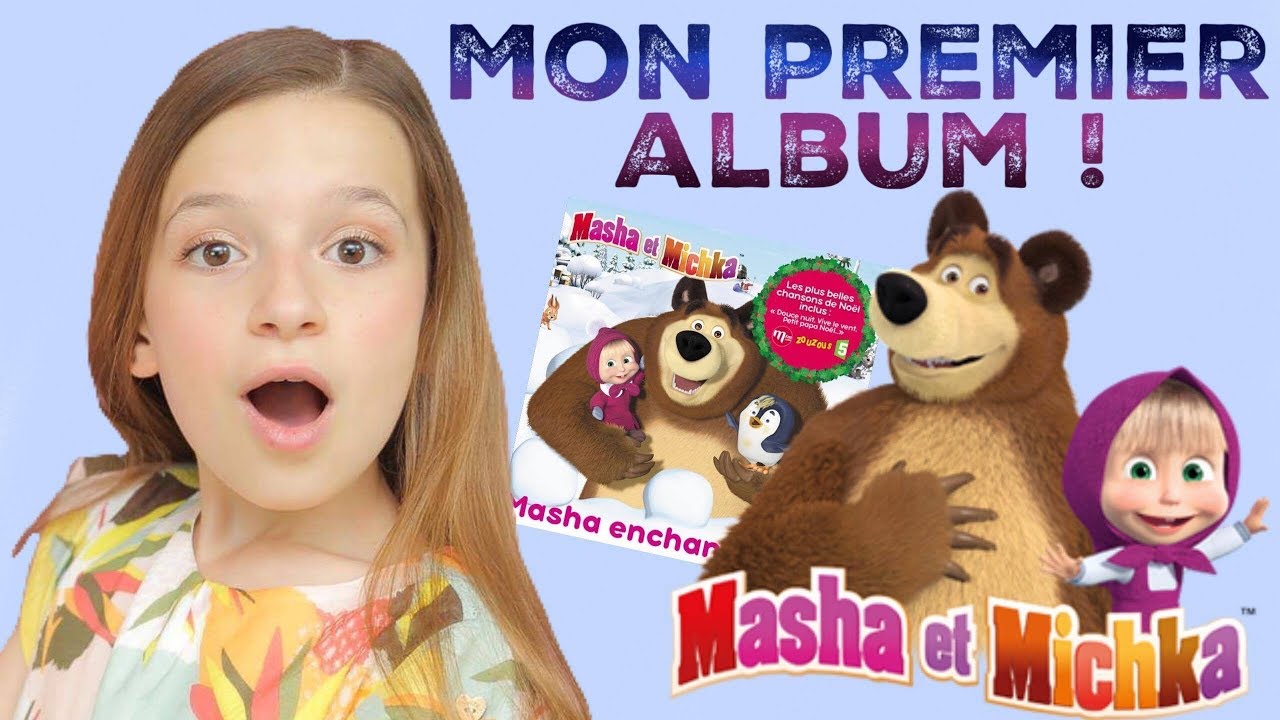 J'enregistre mon PREMIER ALBUM CD ! 🎤Je suis la voix de Masha / Masha and the bear 🐻 Masha et Michka