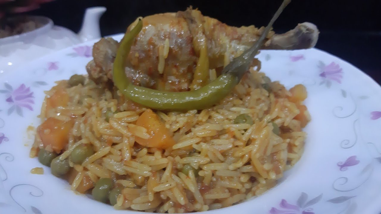 لن يصعب عليك طهي الارز بعد اليوم !🥘🐔..روز بالدجاج للمبتدئات بالتفصيل...riz au poulet