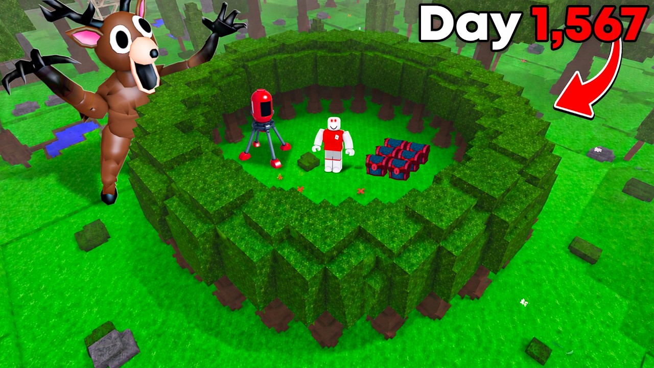 I Built the BIGGEST TREE BASE in 99 Nights in the Forest!