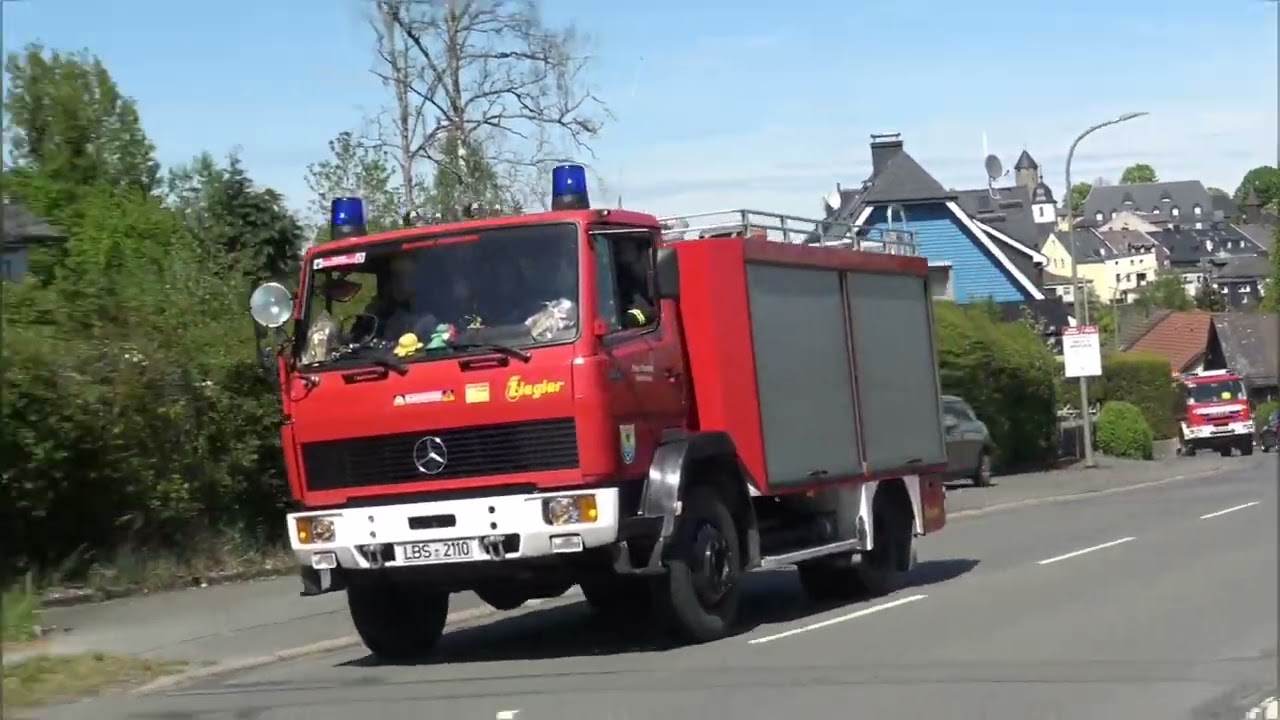 Einsatzübung FF Lichtenberg zum Lindenfest: Brand Industriebetrieb