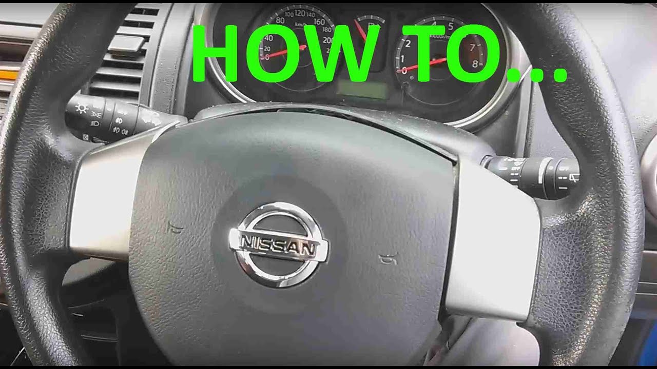 Снятие рулевого звукового сигнала / модуля подушки безопасности на Nissan Note