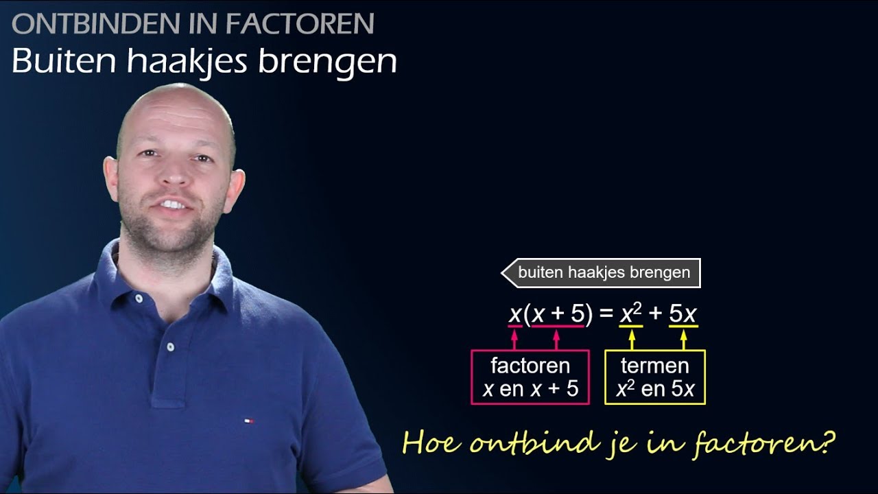 Ontbinden in factoren - Hoe breng je een factor buiten haakjes? - WiskundeAcademie