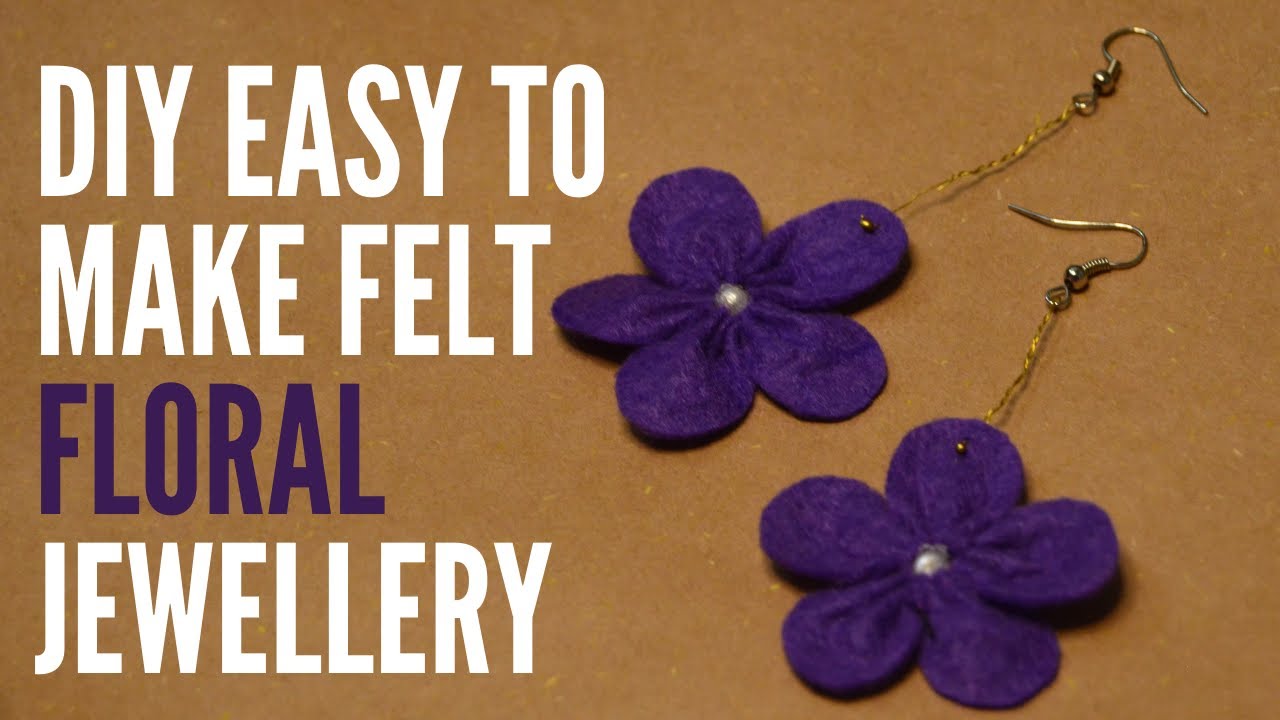 DIY Elegant Felt Jewellery| Step-y-Step Tutorial| Felt Crafts