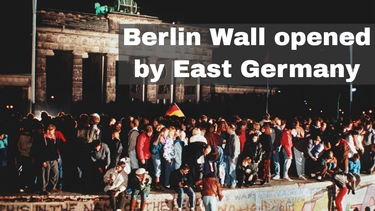 9th November 1989: Berlin Wall opened by East Germany after a mistaken announcement