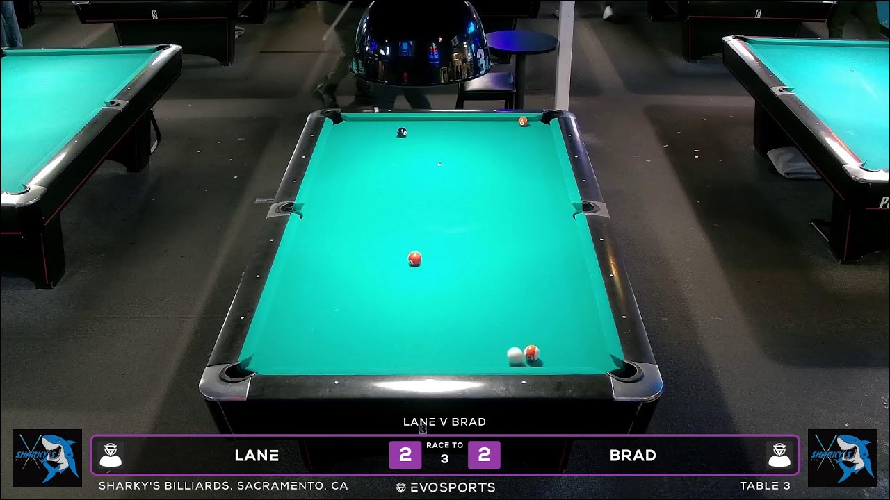 LANE vs BRAD - SHARKY'S BILLIARDS - TABLE 3 | EvoSports
