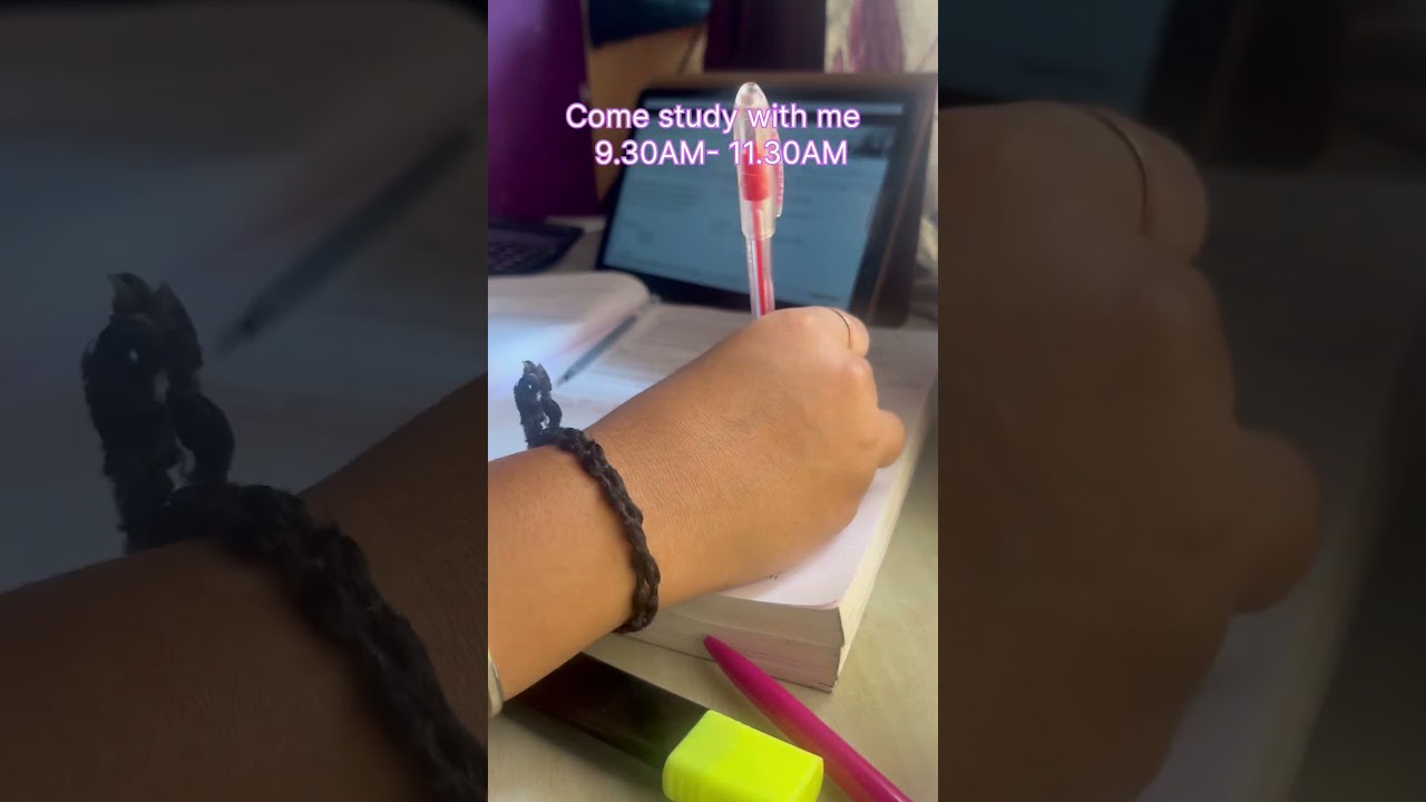 Come study with me 