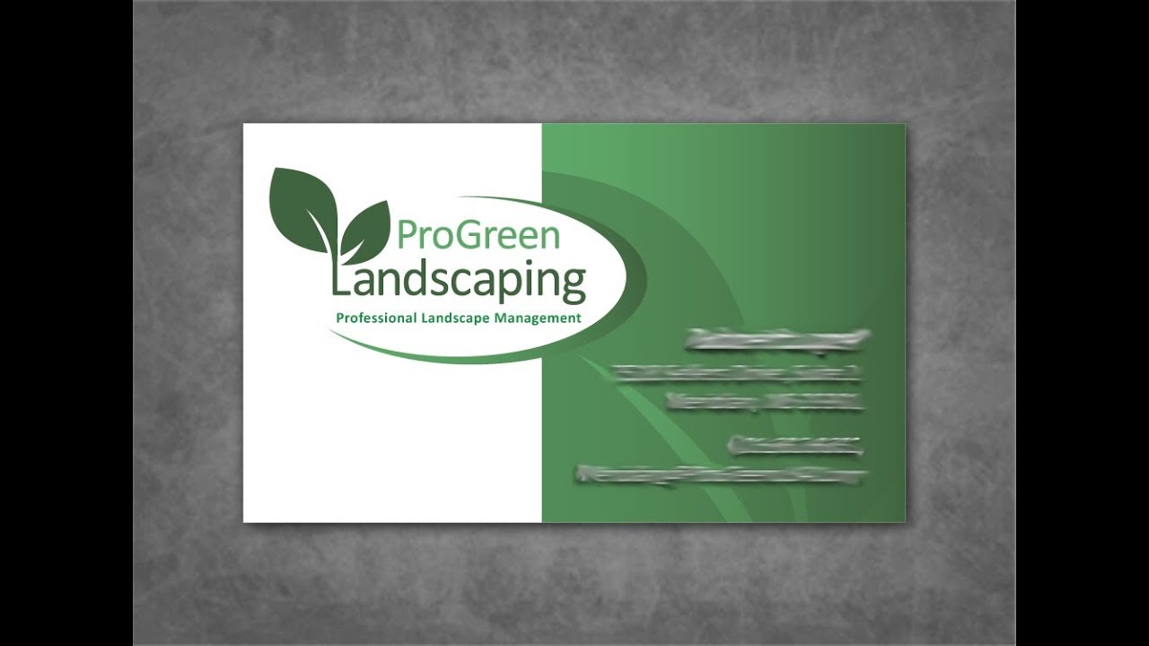 Landscaping Business Cards