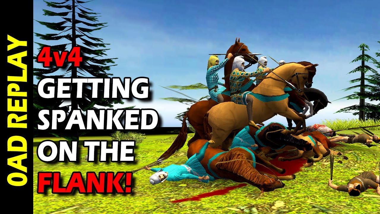 0AD - 4v4 Getting Spanked on the Flank!