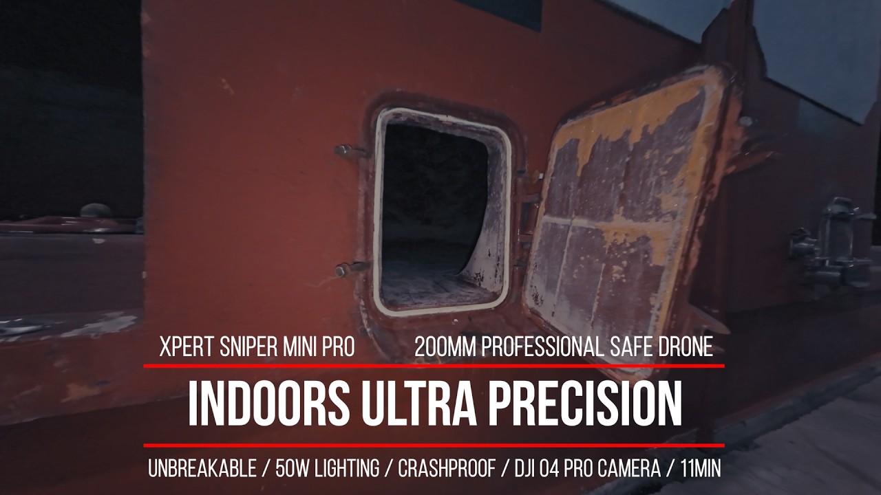 The indoors surgical precision of the 200mm Xpert Sniper Mini Pro in a 11-minute flight