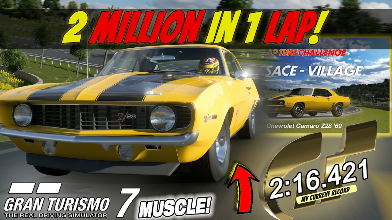 🤑 За 1 круг в American Muscle вы получаете 2 миллиона кредитов! || Руководство по гонкам на время