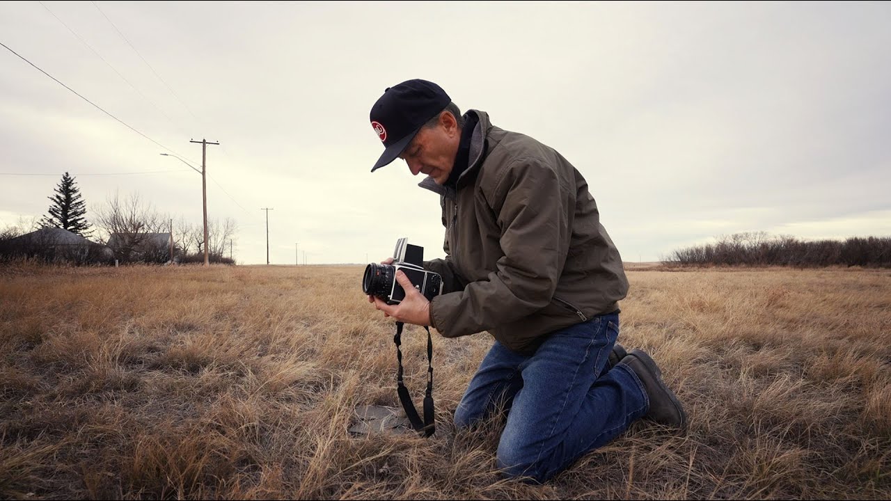 Using my Hasselblad Film camera on the Great Plains of Canada.