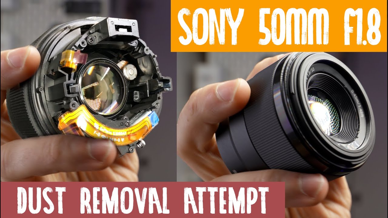 Разборка Sony 50mm f/1.8 (попытка удаления пыли)