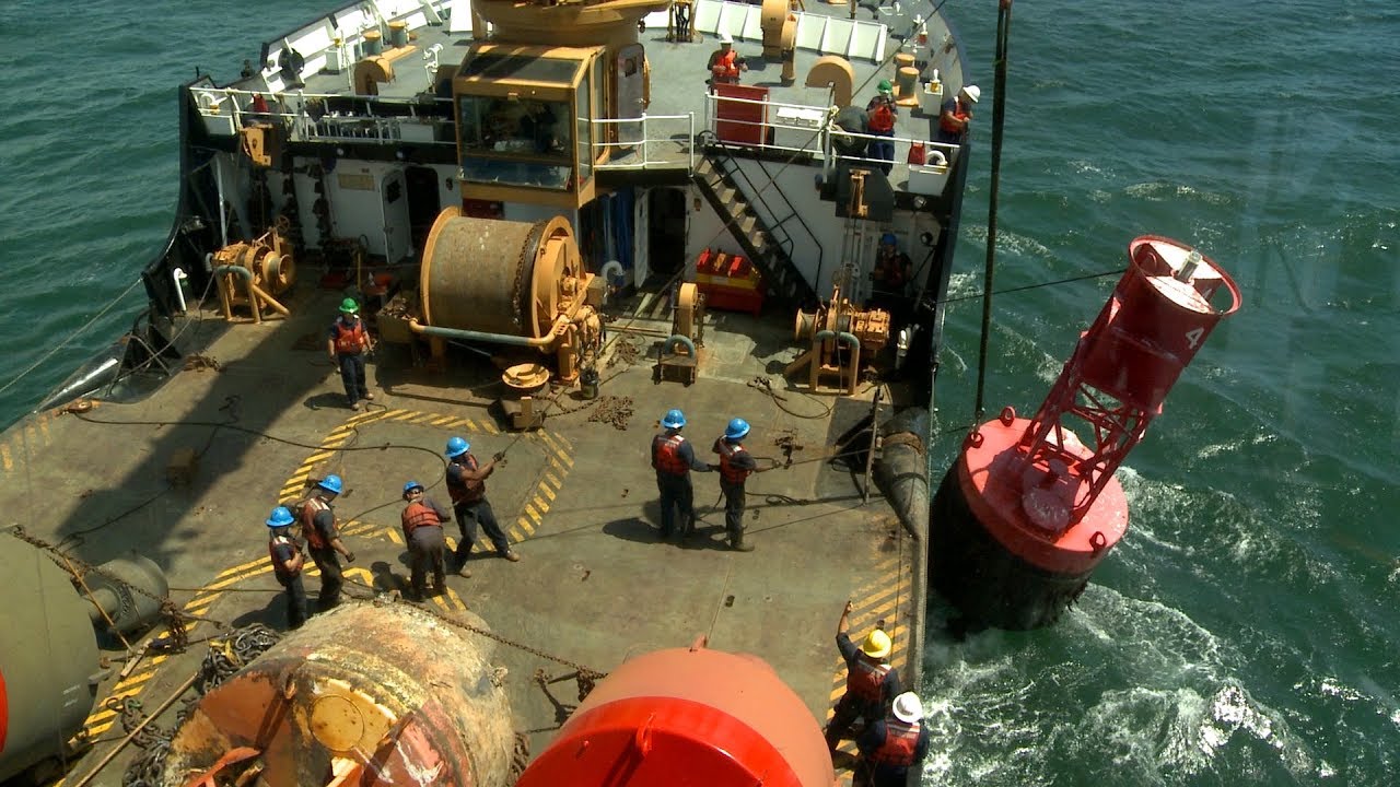 Driving a Coast Guard cutter for the first time
