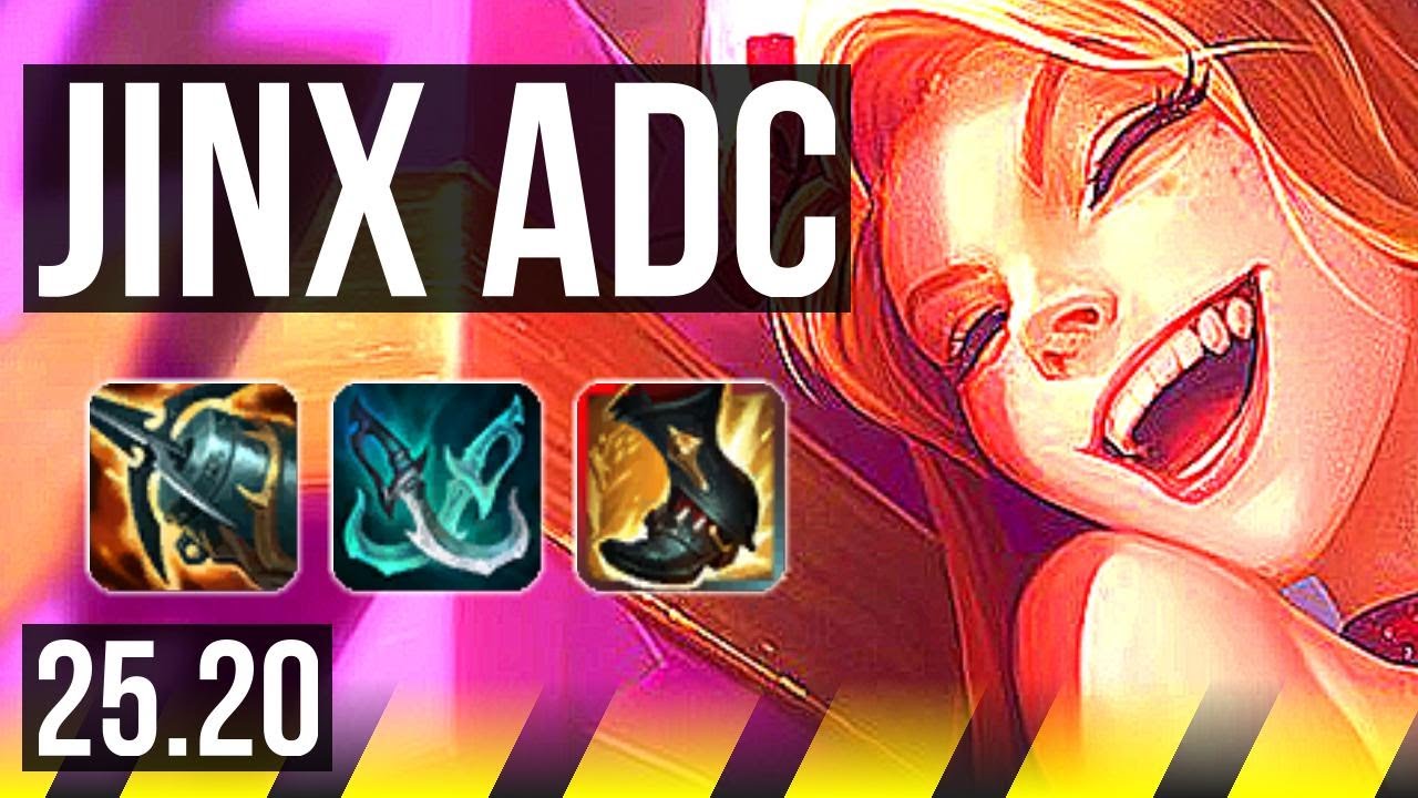 JINX & Thresh vs ASHE & Lulu (ADC) | 14/1/6, Legendary | KR Master | 25.20