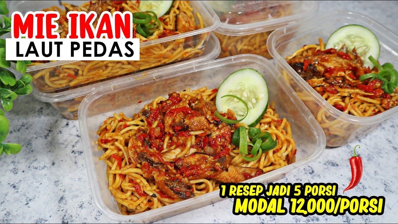 RESEP MIE IKAN LAUT PEDAS VIRAL! GURIH DAN PEDAS