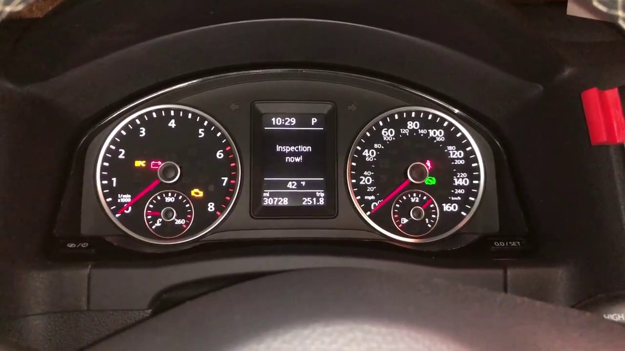 ЛЕГКИЙ сброс/отключение индикатора проверки/уведомления VW Tiguan 2016