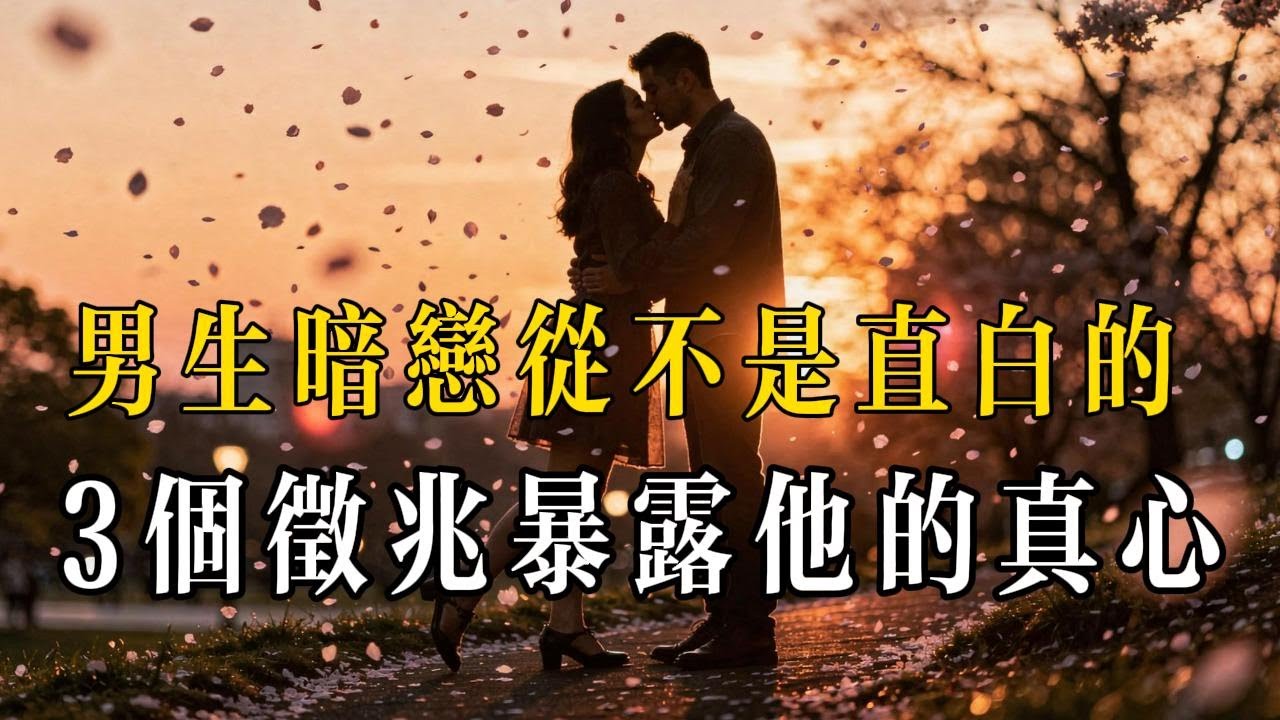 男生的暗戀從不是直白的，這 3 個徵兆暴露他的真心 #男生偷偷喜欢你的征兆 #女生必看情感干货 #暗恋细节 #判断男生好感 #情感心理学