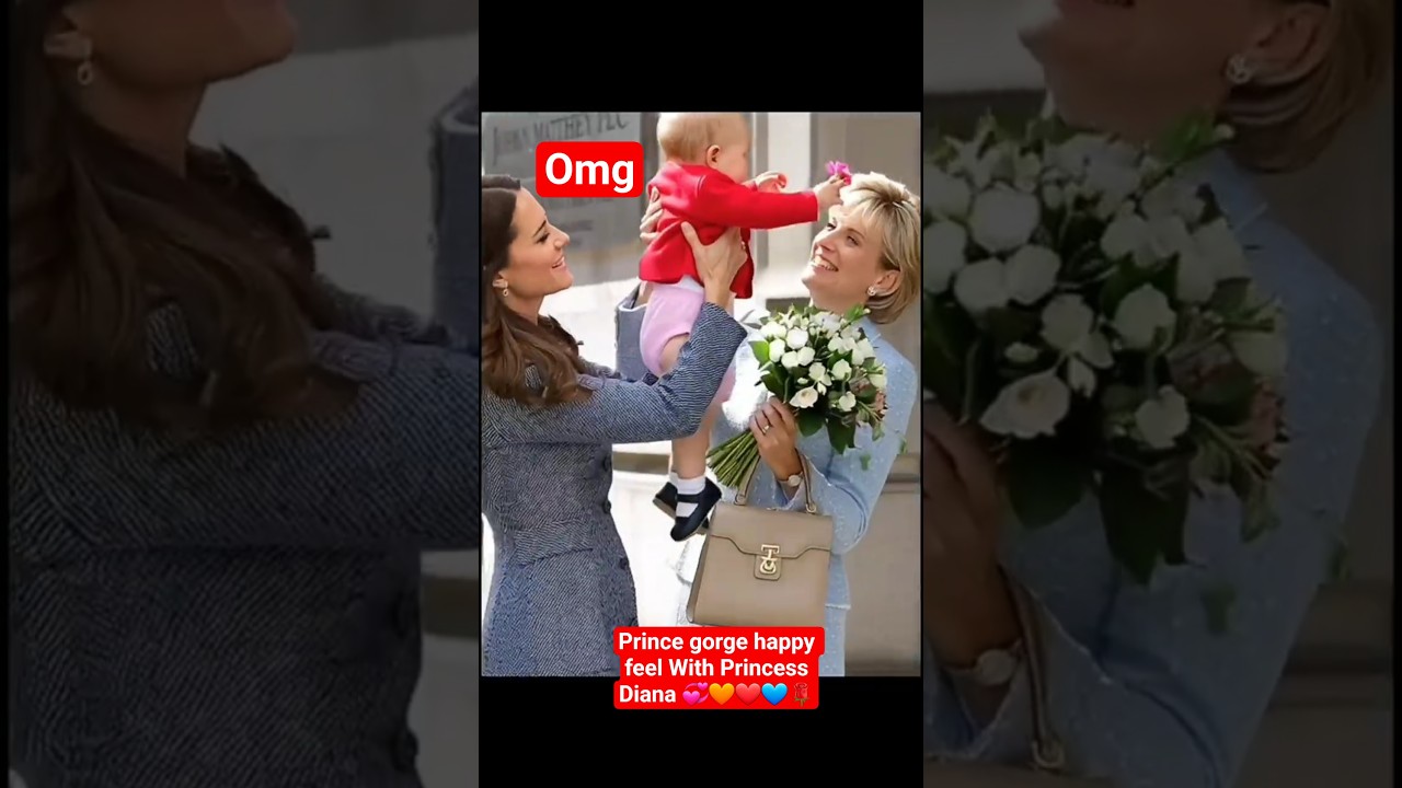 Prince gorge happy feel Queen Diana 💙🌹🥰