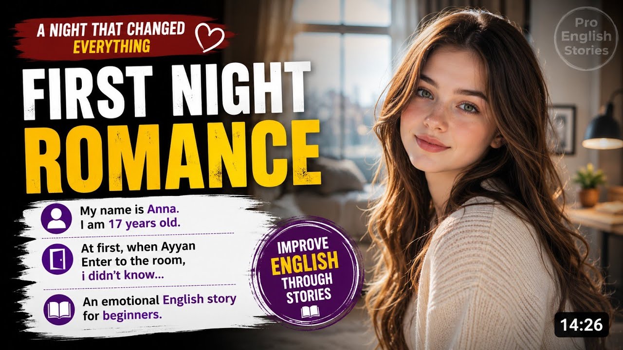First Night Romance ✅️ | Emotional English Story for Beginners  | Learn English Through Story