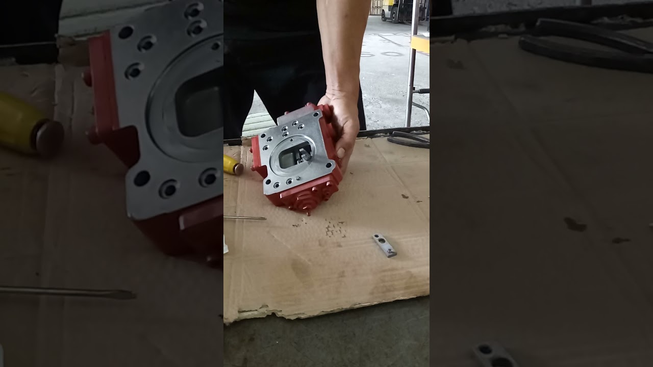 CARA tukar Tilt lever 2 Regulator kawasaki mainpump K3V 63 untuk pemasangan mesin EX100