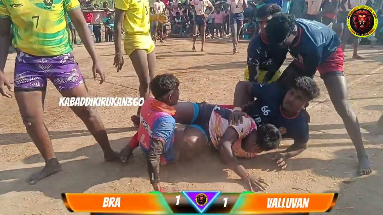 #semifinal #bra  vs #valluvan #19agematch #vaniyambadi  #todaymatch @Kabaddikirukan360 