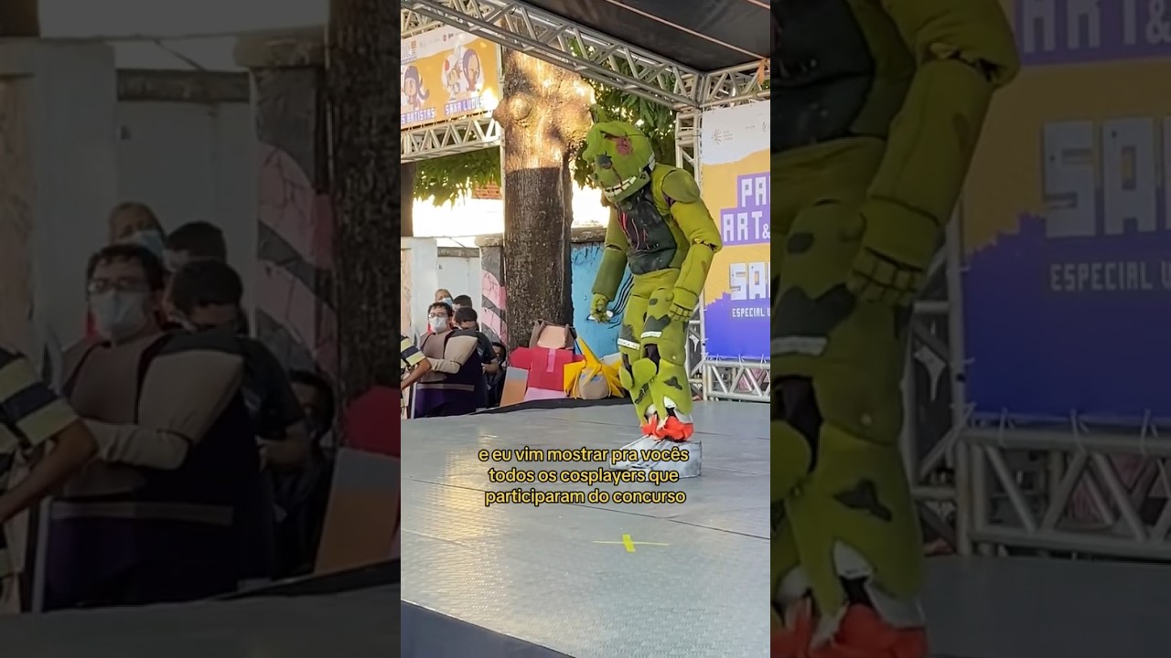 Os melhores cosplayers do evento de anime #cosplay #fnaf