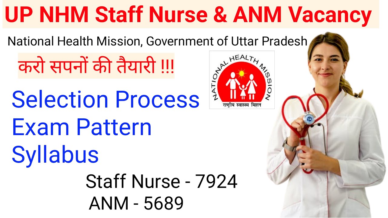 UP NHM ANM Syllabus 2022 || UP NHM Staff Nurse Syllabus 2022 || UP NHM Nurse Vacancy 2022 Syllabus |