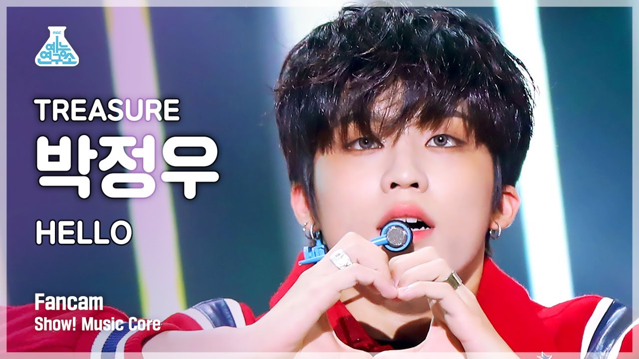 [예능연구소] TREASURE PARK JEONG WOO - HELLO(트레저 #박정우 - 헬로) FanCam | Show! MusicCore | MBC221022방송