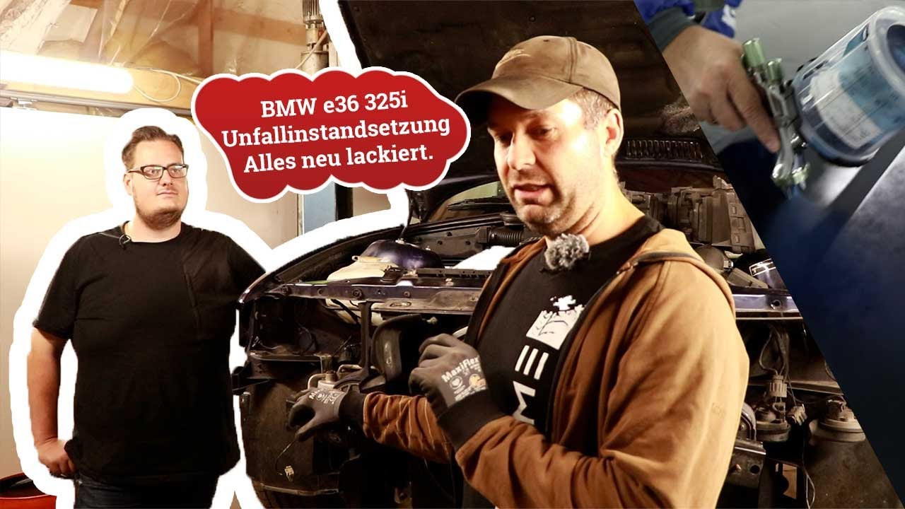 BMW e36 325i - Unfallinstandsetzung - Teil 2 - Alles neu Lackiert und montiert