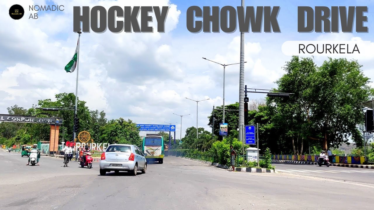 Rourkela: [4K] Drive | Royal Rotary Chowk to Hockey Chowk | via Hanuman Vatika Road or Link Road