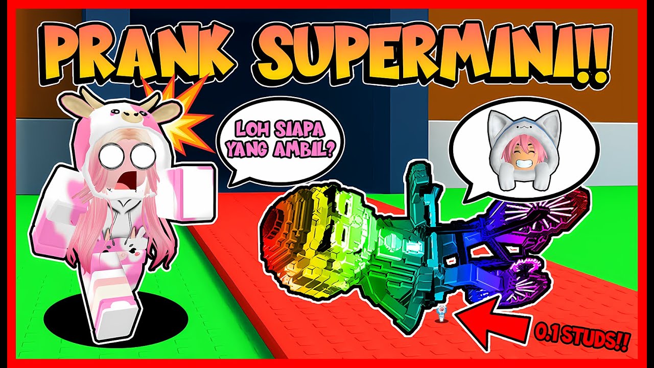 PRANK MOMON JADI AVATAR SUPER DUPER MINI DI STEAL A BRAINROT !! Roblox