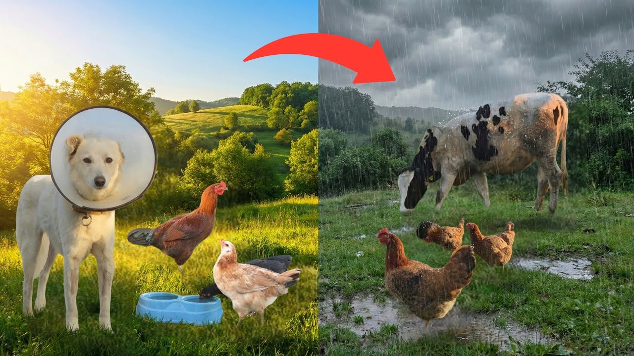 От солнечного утра до дождливого дня 🌦️ Расслабляющая фермерская жизнь