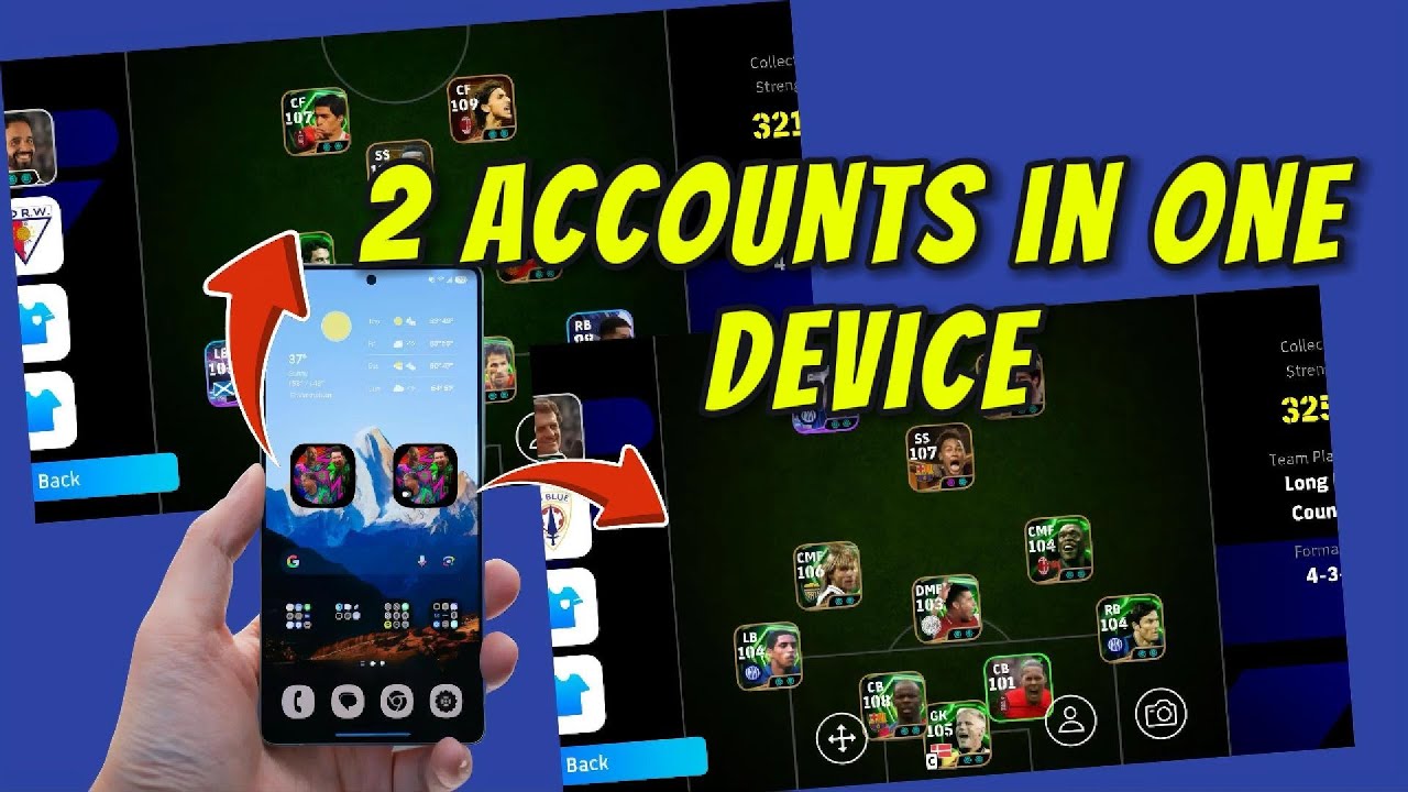 Как играть в eFootball с нескольких аккаунтов на одном устройстве (Android)