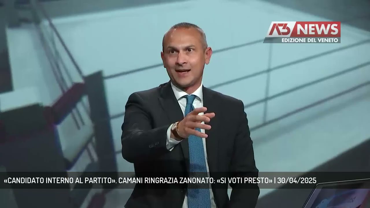 &laquo;CANDIDATO INTERNO AL PARTITO&raquo;. CAMANI RINGRAZIA ZANONATO: &laquo;SI VOTI PRESTO&raquo; | 30/04/2025