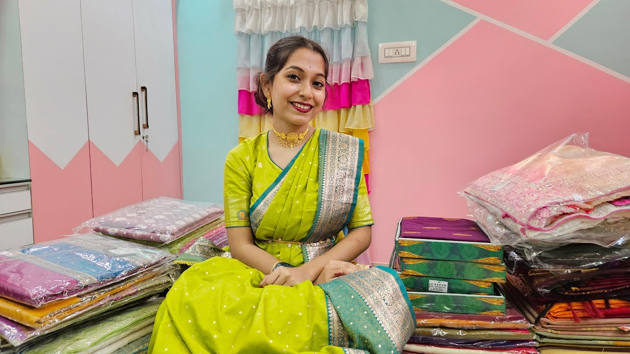 Vlog With MOUMITA is live 💖 Saree Live 😍 Booking no 90625 11439 🥰