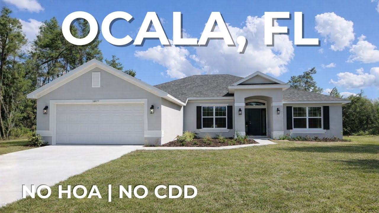 Brand New 4-Bedroom Home in Ocala Has NO HOA, 0.26-Acre Oversized Lot & Buyer Incentives | Full Tour