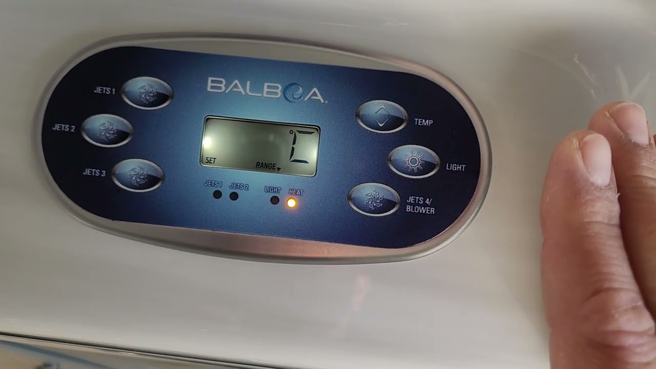 Ovládací panel Balboa TP600 - ovládání základních funkcí