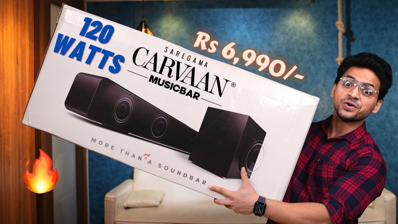 Saregama Carvaan MusicBar Unboxing🔥 | 120 Watts SoundBar 🔊🚀| Pre Loaded Songs / FM / Bluetooth 🤯