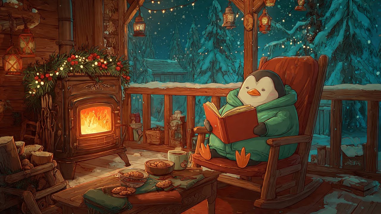 Calm Lofi Rain 🎅  Winter Lo-fi Jazz for Study, Focus | Cozy Christmas 🎄 🎁 #56