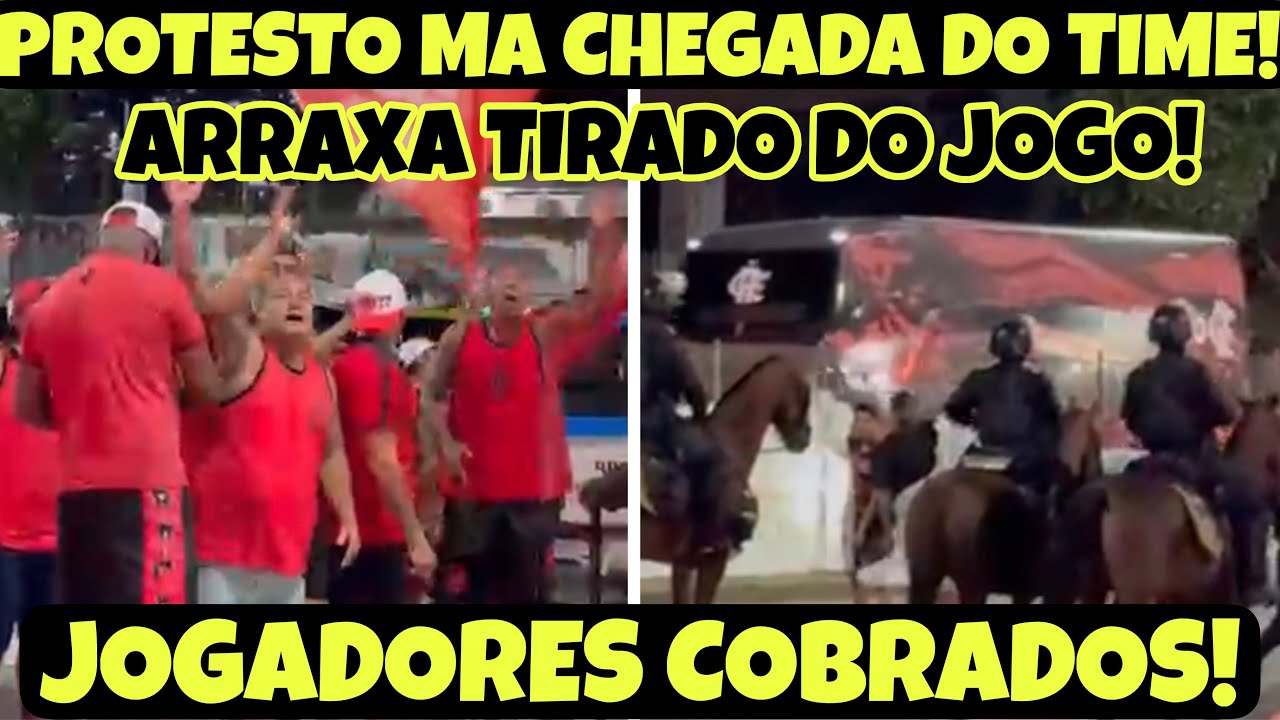 URGENTE! DIRETO DO MARACANÃ! JOGADORES COBRADOS NA CHEGADA! PROTESTO DA TORCIDA! ARRAXCA CORTADO!