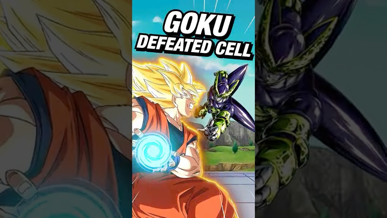 Alternate Ending to the Cell Saga where Goku Defeats Cell #dragonball #dbz #goku