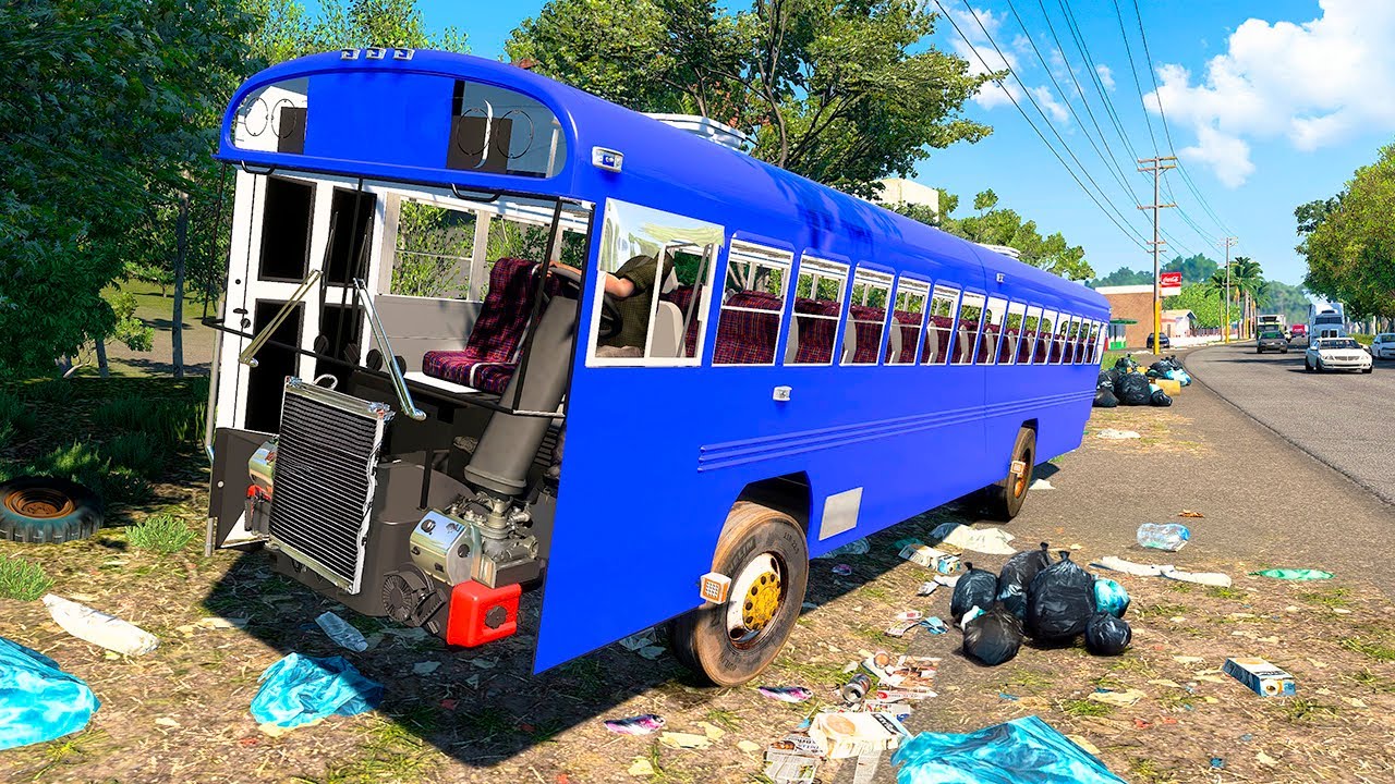 ¡Desafío de Restauración! Encuentro Un Bus Blue Bird Abandonado Y Lo Restauro