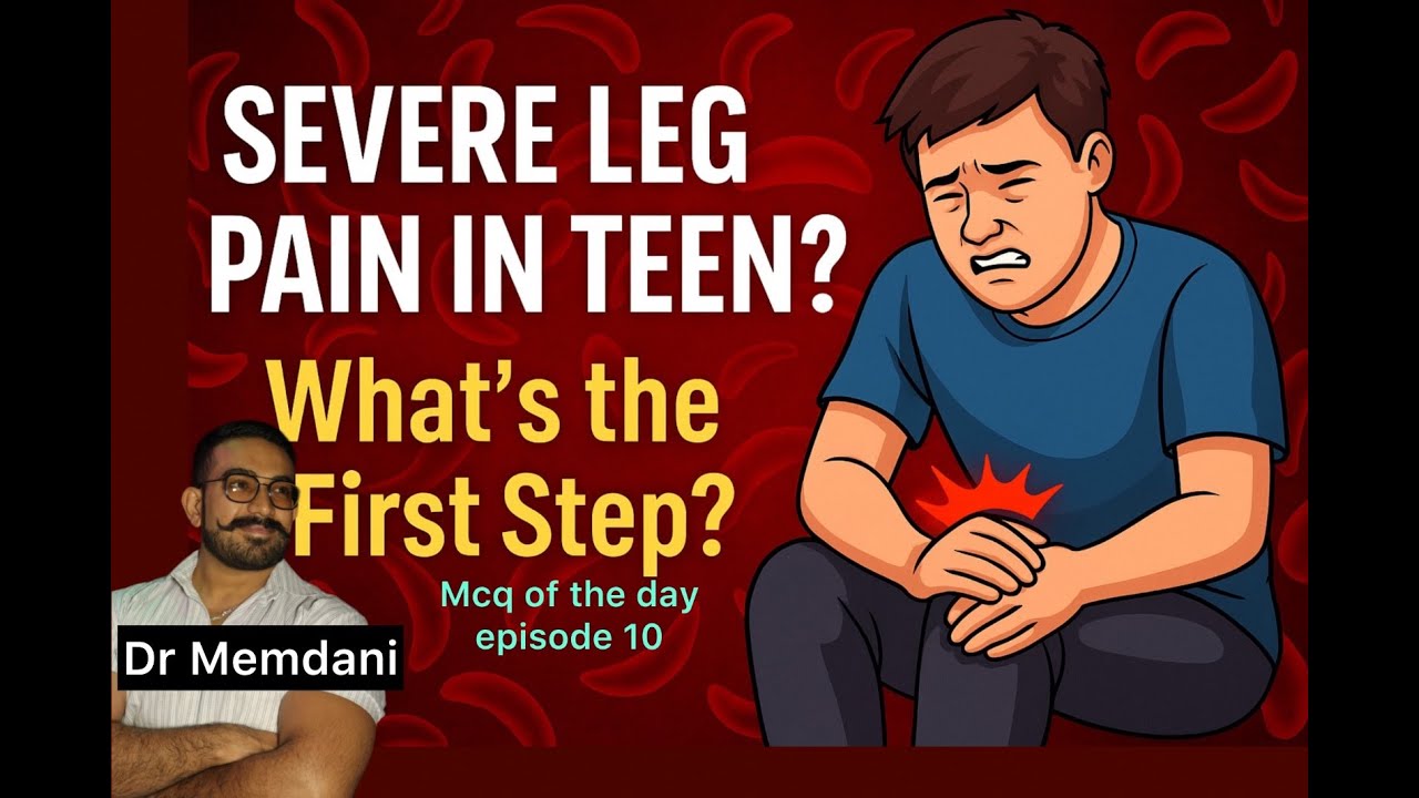 Sickle Cell Pain Crisis: What’s the First Step? | MCQ of the Day episode 10 | USMLE/NEET PG